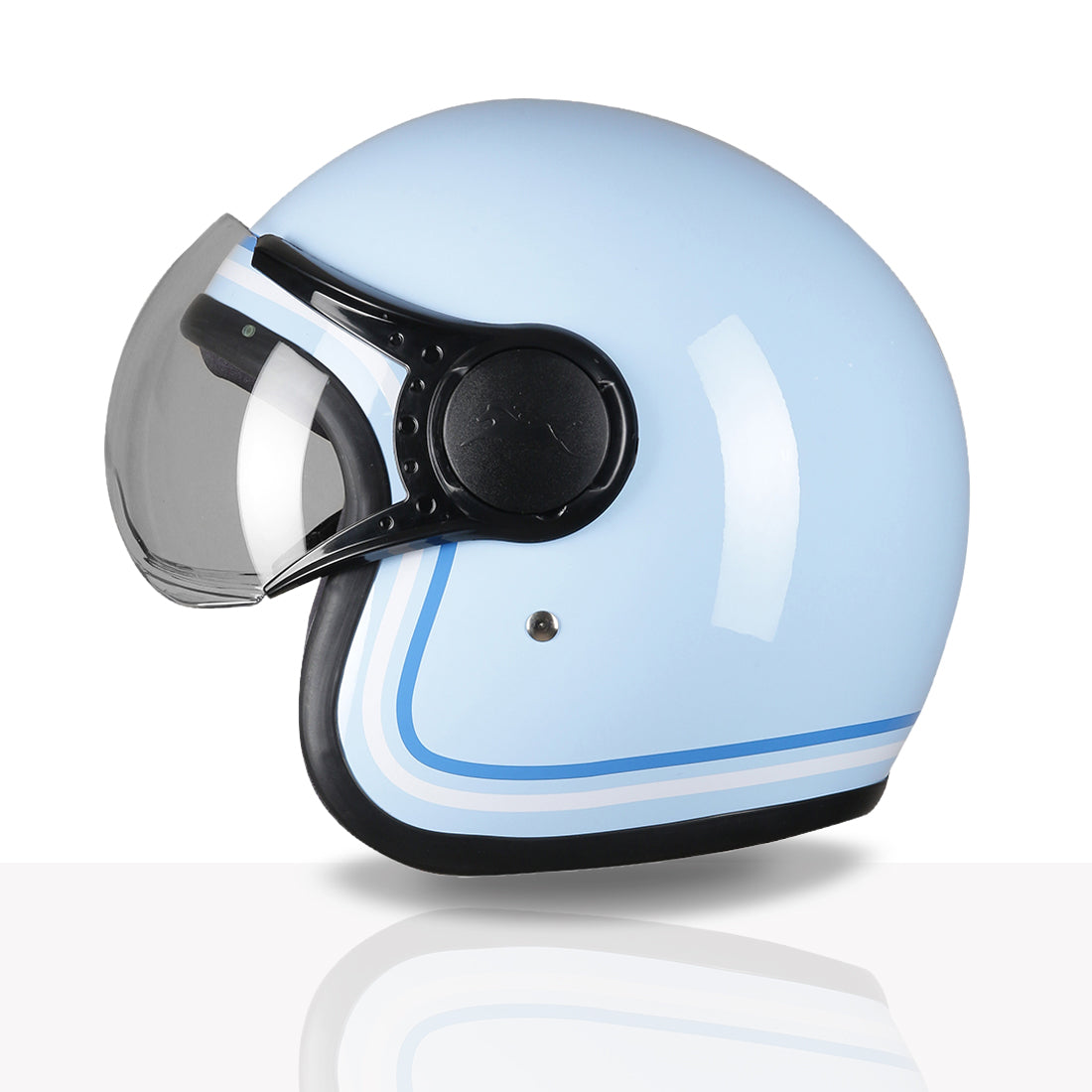 TVS MissFit Helmet for Women | Lightweight Ladies Helmet for Scooty | Stylish Girls Helmet with Extreme Comfort Fit | Women Helmet with Clear Visor | DOT & ISI Certified Helmet for Woman